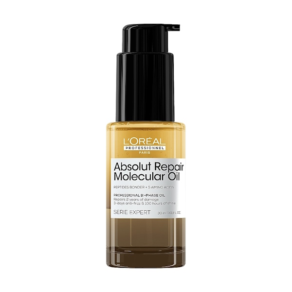 L'Oreal Professional Serie Expert Absolut Repair Molecular Oil Professional Bi-Phase Oil – Професійна двофазна олія для молекулярного відновлення структури пошкодженого волосся, 30 мл L'Oreal Professional Serie Expert Absolut Repair Molecular Oil Professional Bi-Phase Oil – Професійна двофазна олія для молекулярного відновлення структури пошкодженого волосся, 30 мл