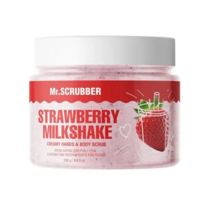 Mr.SCRUBBER Strawberry Milkshake – Крем-скраб для рук та тіла з ароматом полуничного коктейлю, 250 гр Mr.SCRUBBER Strawberry Milkshake – Крем-скраб для рук та тіла з ароматом полуничного коктейлю, 250 гр