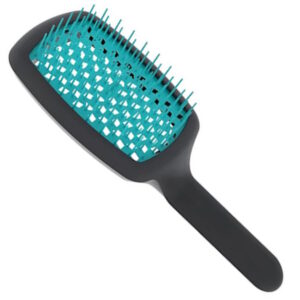 Janeke Superbrush Curvy Black with Tiffany - Щітка з вигнутою ручкою, чорна з тіффані Janeke Superbrush Curvy Black with Tiffany - Щітка з вигнутою ручкою, чорна з тіффані