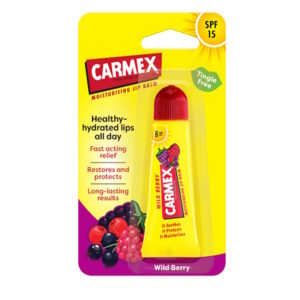 Carmex Wild Berry Lip Balm Blister Pack – Бальзам для губ зі смаком лісових ягід, 10 гр Carmex Wild Berry Lip Balm Blister Pack – Бальзам для губ зі смаком лісових ягід, 10 гр