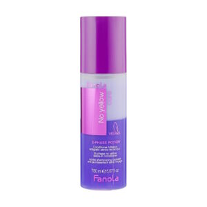 Fanola No Yellow Bi-Phase Leave-In Conditioner - Двухфазный кондиционер против желтизны, 150 мл Fanola No Yellow Bi-Phase Leave-In Conditioner - Двухфазный кондиционер против желтизны, 150 мл