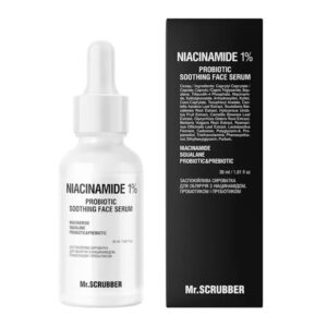 Mr.SCRUBBER Niacinamide 1% Probiotic Soothing Face Serum – Успокаивающая сироватка для лица, 30 мл Mr.SCRUBBER Niacinamide 1% Probiotic Soothing Face Serum – Успокаивающая сироватка для лица, 30 мл