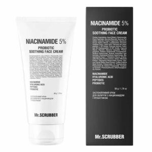 Mr.SCRUBBER Niacinamide 5% Probiotic Soothing Face Cream – Успокаивающий крем для лица, 50 гр Mr.SCRUBBER Niacinamide 5% Probiotic Soothing Face Cream – Успокаивающий крем для лица, 50 гр