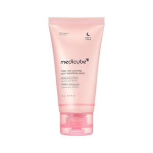 Medicube PDRN Pink Caffeine Night Wrapping Mask - Нічна маска-плівка з полінуклеотидами та кофеїном, 75 мл Medicube PDRN Pink Caffeine Night Wrapping Mask - Нічна маска-плівка з полінуклеотидами та кофеїном, 75 мл