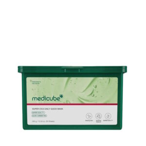 Medicube Super Cica Daily Quick Mask - Набір заспокійливих масок з центелою, алое та зеленим чаєм, 30 шт. Medicube Super Cica Daily Quick Mask - Набір заспокійливих масок з центелою, алое та зеленим чаєм, 30 шт.