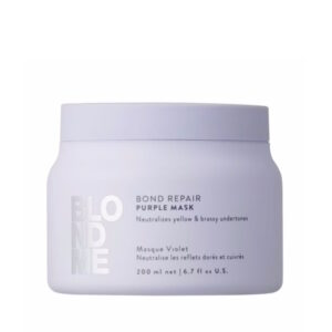 Schwarzkopf Professional BlondMe Bond Repair Purple Mask - Фиолетовая маска для светлых волос, 200 мл Schwarzkopf Professional BlondMe Bond Repair Purple Mask - Фиолетовая маска для светлых волос, 200 мл