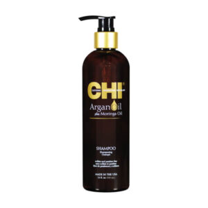 CHI Argan Oil Plus Moringa Oil Shampoo - Відновлюючий шампунь з олією аргани, 340 мл