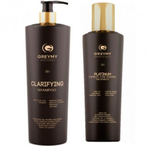 GREYMY Platinum Express Hair KERATIN TREATMENT + GREYMY Clarifying SHAMPOO - Відновлюючий крем для волосся + Очищаючий шампунь 500 - 800мл