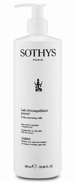 Sothys Purity Cleansing Milk - Очищающее молочко для жирной и комбинированной кожи с экстрактом ириса 500 мл