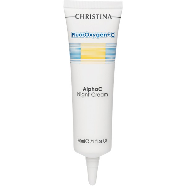CHRISTINA FluorOxygen+C Alpha C Night Cream - Ночной крем с витамином С, 30мл