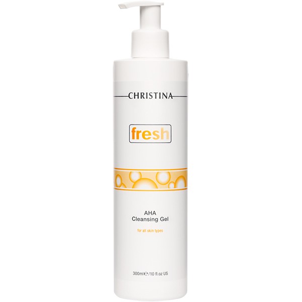 CHRISTINA Fresh AHA Cleansing Gel - Очищающий гель c фруктовыми кислотами для всех типов кожи 300мл