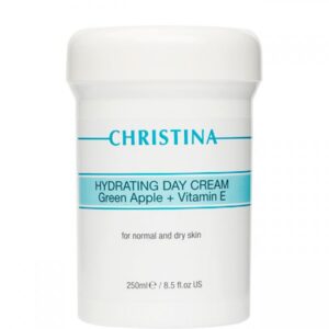 CHRISTINA Hydrating Day Cream Green Apple + Vitamin E - Увлажняющий дневной крем с витамином Е для нормальной и сухой кожи «Зеленое яблоко» 250мл