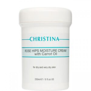 CHRISTINA Rose Hips Moisture Cream with Carrot Oil - Увлажняющий крем с маслом моркови для сухой кожи 250мл