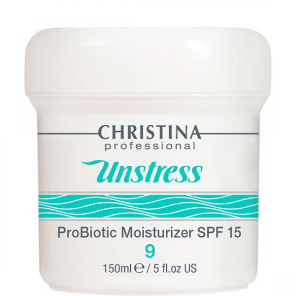 CHRISTINA Unstress ProBiotic Moisturizer SPF15 - Увлажняющий крем с пробиотическим действием SPF15 (шаг 9), 150мл
