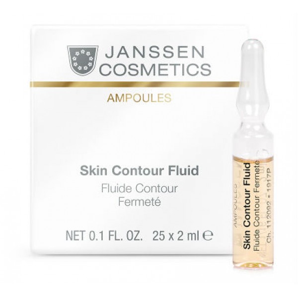 JANSSEN Cosmetics Ampoules Skin Contour Fluid Anti-age - Лифтинг-сыворотка в ампулах с пептидами, стимулирующими синтез эластина 3 х 2мл