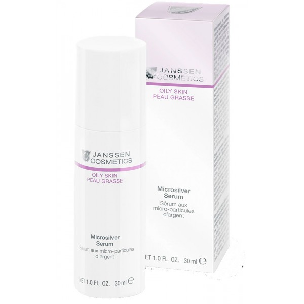JANSSEN Cosmetics Oily Skin Microsilver Serum - Сыворотка с антибактериальным действием для жирной, воспаленной кожи 30мл