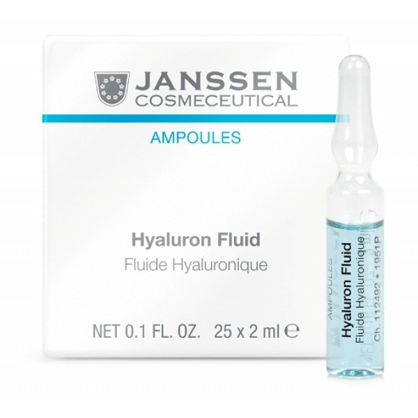 JANSSEN Cosmetics Ampoules Hyaluron Fluid - Ультраувлажняющая Сыворотка с Гиалуроновой Кислотой 3 х 2мл