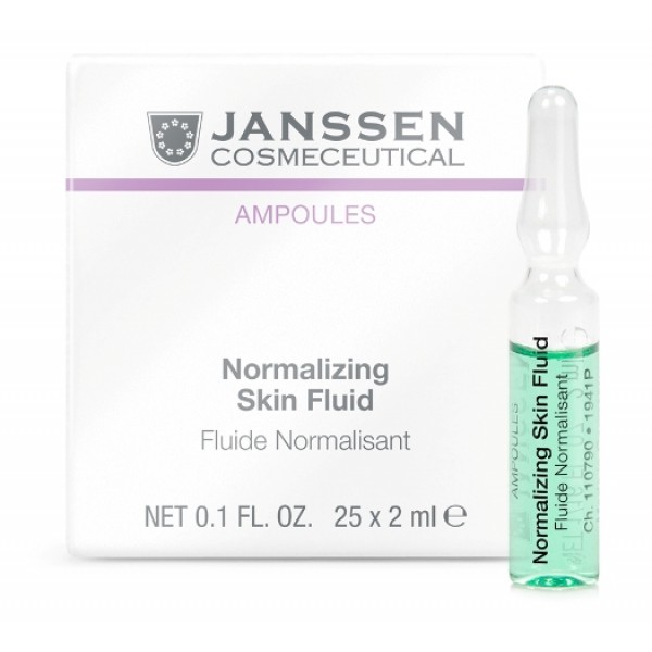 JANSSEN Cosmetics Ampoules Normalizing Fluid - Нормализующий Концентрат для Ухода за Жирной Кожей 7 х 2мл