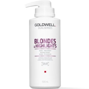 Goldwell Dualsenses Blondes & Highlights 60SEC Treatment - Интенсивный уход за 60 секунд для осветленных волос, 500 мл