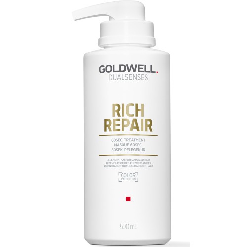 Goldwell Dualsenses Rich Repair 60Sec Treatment - Відновлююча маска для волосся, 500 мл
