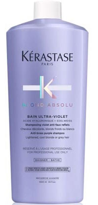 Kerastase Blond Absolu Bain Ultra-Violet Shampoo - Шампунь-ванна фиолетовый, нейтрализующий желтые полутона, 1000 мл