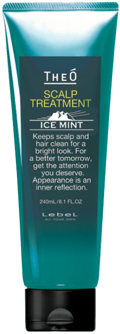 Lebel TheO Scalp Treatment ICE MINT - Крем-уход для кожи головы для мужчин 240мл