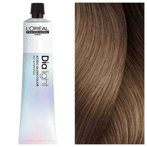 L'Oreal Professionnel Dia Light – Напівперманентна крем-фарба для волосся 8.23 Світло-Золотистий Переливчастий Блондин, 50 мл