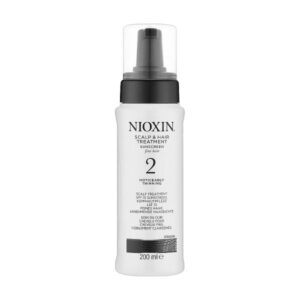 Nioxin Scalp and Hair Leave-In Treatment System 2 - Питательная маска для натуральных волос с прогрессирующим истончением, 200 мл