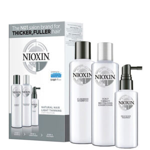 Nioxin System 1 Kit Mini – Набір для натурального волосся з легким стоншенням, 2x150 + 50 мл