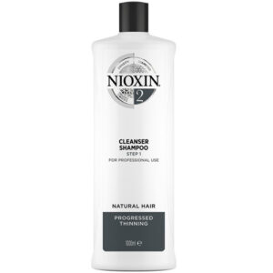 Nioxin Cleanser Shampoo System 2 - Очищаючий шампунь для натурального волосся з прогресуючим витонченням, 1000 мл