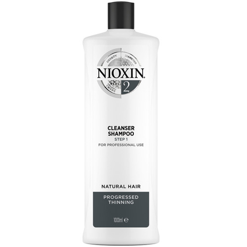 Nioxin Cleanser Shampoo System 2 - Очищаючий шампунь для натурального волосся з прогресуючим витонченням, 1000 мл