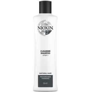Nioxin Cleanser Shampoo System 2 - Очищаючий шампунь для натурального волосся з прогресуючим витонченням, 300 мл