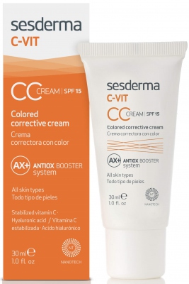 Sesderma C-VIT CC Cream SPF15 - Крем корректирующий тон кожи СЗФ15, 30мл