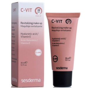 Sesderma C-VIT Revitalizing Make-up SPF15 - Ревитализирующий тональный крем с СЗФ15 (Темный тон) 30мл