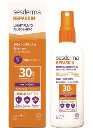 Sesderma REPASKIN LIGHT FLUID SPF30 - Солнцезащитный прозрачный спрей СЗФ30, 200мл