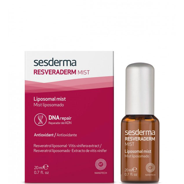 Sesderma RESVERADERM MIST Lipisomal mist - Спрей-мист антиоксидантный липосомальный для увядающей кожи 20мл