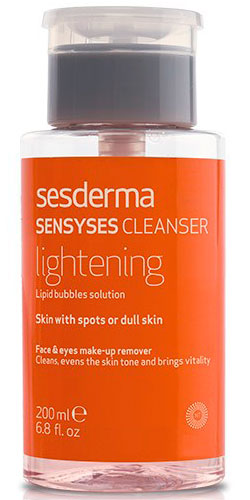 Sesderma SENSYSES CLEANSER Lightening - Липосомальный лосьон для снятия макияжа для пигментированной и тусклой кожи 200мл