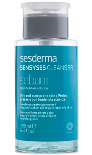 Sesderma SENSYSES CLEANSER Sebum - Липосомальный лосьон для снятия макияжа для жирной и склонной к акне кожи 200мл
