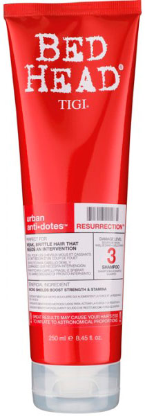 TIGI Bed Head Urban Anti+dotes Resurrection Shampoo - Шампунь для сильно поврежденных волос уровень 3, 250мл