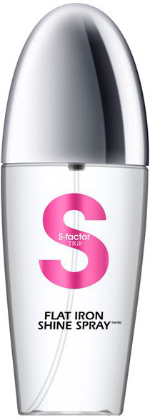 TIGI S-Factor Flat Iron Shine Spray - Термозащитный спрей-блеск для волос 125мл