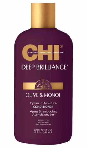 CHI Deep Brilliance Optimum Moisture Conditioner - Кондиционер для поврежденных волос, 355 мл