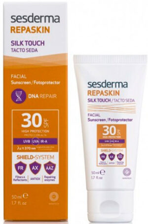 Sesderma REPASKIN SILK TOUCH Facial Sunscreen SPF30 - Солнцезащитное средство с нежностью шелка для лица СЗФ30,50мл