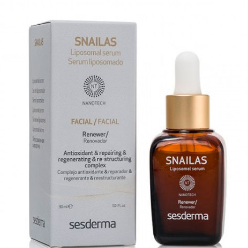 Sesderma SNAILAS Facial Renewer Serum - Сыворотка омолаживающая липосомальная с секретом улитки 30мл