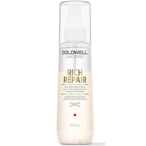 Goldwell Dualsenses Rich Repair Restoring Serum Spray - Несмываемая сыворотка-уход для термальной защиты волос, 150 мл