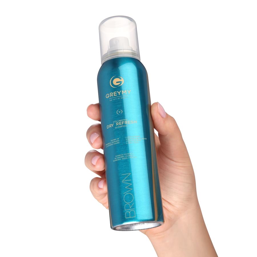 GREYMY VOLUMIZING Dry Refresh Shampoo BROWN - Сухий шампунь для темного волосся 150мл