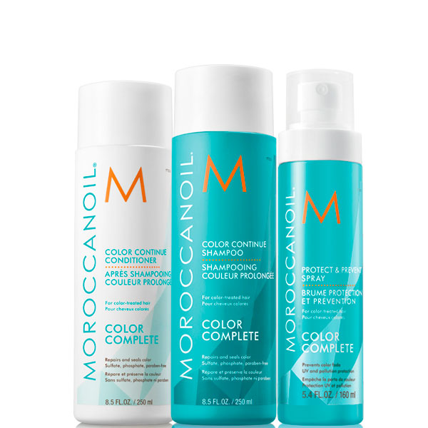 MOROCCANOIL COLOR COMPLETE Set - Набор для окрашенных волос: Кондиционер для сохранения цвета + Шампунь для сохранения цвета + Спрей для защиты и сохранения цвета 250 + 250 + 160мл