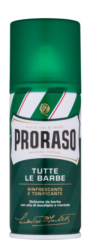 PRORASO GREEN SHAVING FOAM - Піна для гоління ЗЕЛЕНА 100мл