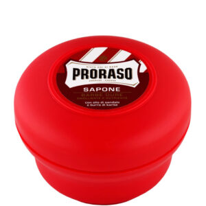 PRORASO RED SHAVING SOAP IN A BOWL - Мыло для бритья в чашке КРАСНОЕ 150мл