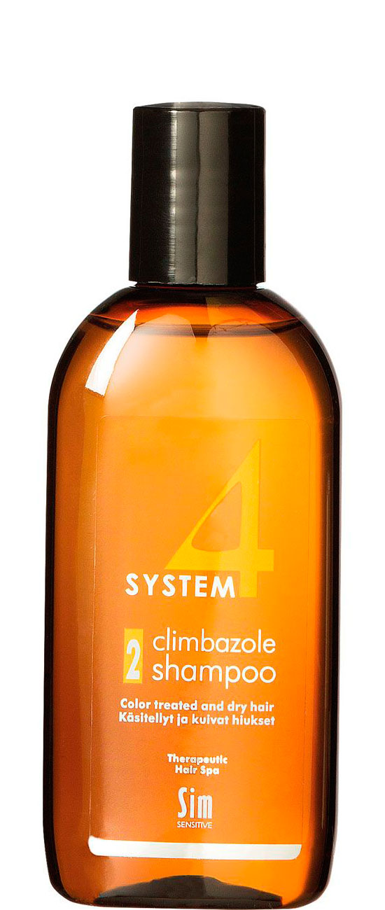 Sim SENSITIVE SYSTEM 4 Climbazole Shampoo 2 - Шампунь №2 для сухого пошкодженого та фарбованого волосся, 100 мл