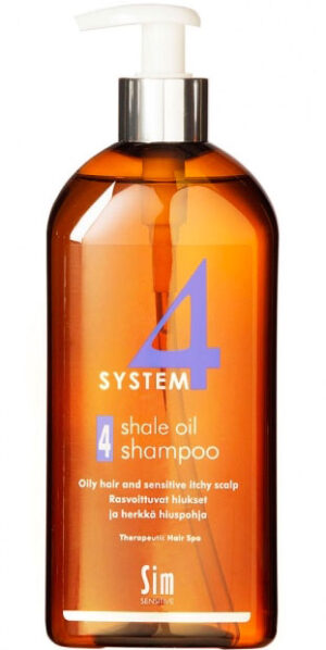 Sim SENSITIVE SYSTEM 4 Shale Oil Shampoo 4 - Шампунь №4 для очень жирной, чувствительной и раздраженной кожи головы 500мл
